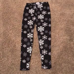 Legging with snow flakes